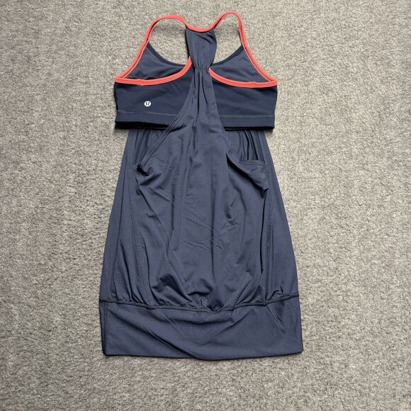 Lululemon No Limits Racerback Tank Top Women's 6 Blue Built In Bra Yoga *No Pads - Picture 4 of 6